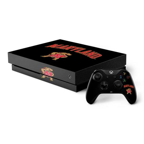 University of Maryland Collegiate Text Xbox One Skins